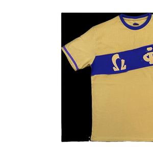 Camiseta de Hombre Omega Psi Phi con Diseño Personalizado Griego, Logotipo Bordado en Chenille, 100% Algodón Tejido, Cuello Redondo, Manga Corta - Product Image 2