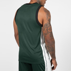 LEDBURY INTERNATIONAL Men's Sporty Crew Neck Polyester/Cotton <b>Tank</b> <b>Top</b> Seamless Comfortable <b>Loose</b> Design Jersey Longline - Product Image 2