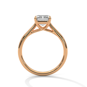 แหวนหมั้นเพชรทรงเอเมอรัลด์คัท เพชรเลี้ยงในห้องปฏิบัติการ ทองคำขาว 14K ระดับ EF VVS รับรองโดย IGI เครื่องประดับเจ้าสาวหรูหราแบบโซลิแทร์ ปรับแต่งได้ - Product Image 5