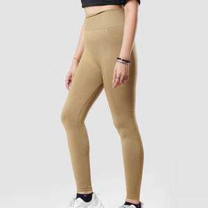 Custom Yoga Pants Tummy Control High Waisted <b>Women</b> <b>Leggings</b> High <b>Compression</b> Tight Fitness Wear Sports Solid Color Quick Dry - Product Image 3