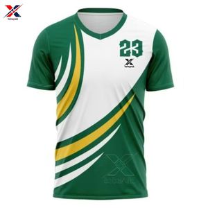 เสื้อกีฬา 7v7 คุณภาพส่งออก ป้องกันการหดตัว ระบายอากาศได้ดี ผลิตจากโพลีเอสเตอร์ 100%  รับพิมพ์ลายแบบรีดร้อน ออกแบบโลโก้ได้ตามต้องการ สำหรับทุกเพศ - Product Image 6