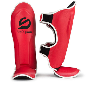 <b>Hook</b> Loop Closure Shin Guards With Customized Logo High Quality Comfortable To Wear Boxing Shin Guard - Product Image 6