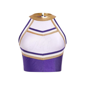 Ensemble de tenues de performance de danse de salon personnalisables de haute qualité pour femmes, idéal pour les équipes sportives, les écoles et la danse, en Spandex/Polyester - Product Image 4