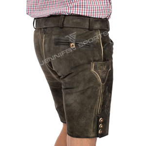 Derniers shorts en cuir de chèvre véritable pour hommes, style bavarois, pour l'Oktoberfest, personnalisables et respirants - Product Image 5