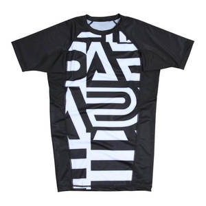 เสื้อรัดกล้ามเนื้อแขนสั้นระบายอากาศดีสำหรับ MMA BJJ ออกแบบเองได้ พร้อมสกรีนโลโก้สีตามสั่ง - ผู้ผลิตขายส่ง - Product Image 6