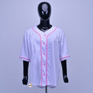 เสื้อเบสบอลสีน้ำเงินสำหรับผู้ชาย พิมพ์ลายดนตรีด้วยเทคนิค Sublimation แห้งเร็ว แขนสั้น ออกแบบและโลโก้ได้ตามต้องการ เสื้อซอฟต์บอลสำหรับผู้ชาย - Product Image 5