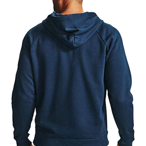 Mens Durable Polyester Cotton Zip Hoodie Wrinkle Resistant Fabric Casual Hoodie Europe Style Mens French Terry Zip Hoodie - Product Image 4