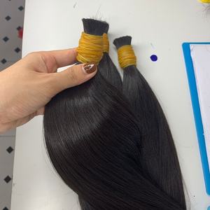 Cheveux pour en vrac, vietnamien/cambodgien naturel droit 100% cheveux humains bruts | Traiter la couleur noire naturelle 8 pouces à 30 pouces - Product Image 6