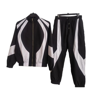Nouvel ensemble de survêtement unisexe d'été, couleur unie, capuche personnalisée, couleur contrastante, 100 % nylon, antibactérien, respirant, léger - Product Image 2