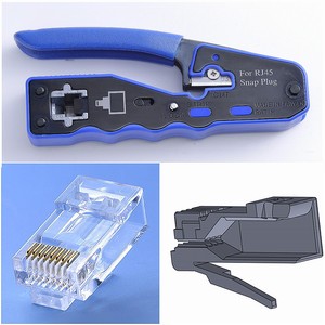 High-Efficiency <b>RJ45</b> Crimp <b>Tool</b> for Quick and Secure Ethernet Wiring - Product Image 4
