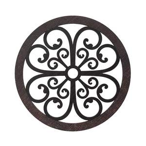 Sous-plat personnalisable en métal aluminium finition antique, dernier design, support pour vaisselle et plats chauds - Product Image 2