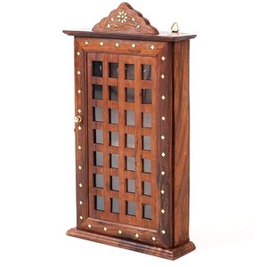 Handcrafted Sheesham Wood <b>Key</b> Holder with Engraved Mandala Design - Wholesale - Product Image 6