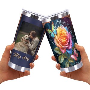 Stainless Steel Tumbler 20oz Double Wall Vacuum <b>Insulated</b> Modern Design Travel <b>Mug</b> - Product Image 2