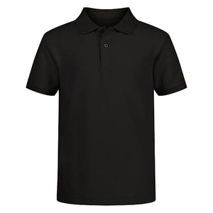 Polo pour homme bleu clair à manches courtes avec fermeture éclair, style décontracté, en polyester tricoté, séchage rapide, haut de golf uni tissé - Product Image 3
