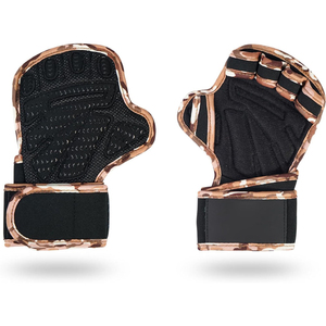 Hot Selling Anti Slip Palm Cross fit <b>Gloves</b> <b>Fingerless</b> Neoprene <b>Gloves</b> <b>Black</b> Color for Gym Crossfit Heavy Cross fit <b>Gloves</b> - Product Image 2