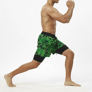 Shorts de sport personnalisés avec logo, shorts de fitness athlétiques pour hommes avec poches zippées, short de sport pour hommes - Product Image 1