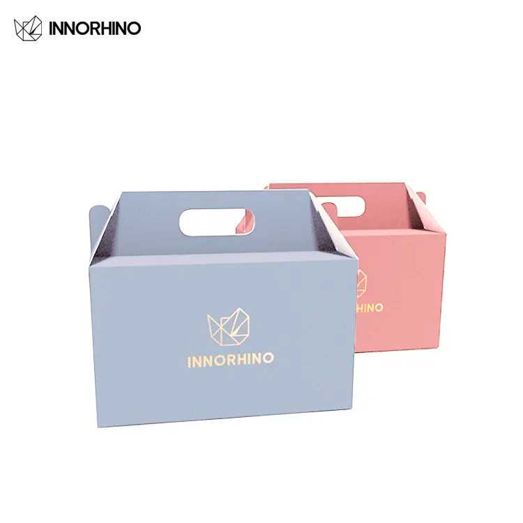 INNORHINO custom recyclable paper cake boxes with handle