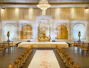Escenario de Boda de Estilo Canadiense en Tendencia, Escenario Moderno de Múltiples Paneles, Escenario Interior - Product Image 3