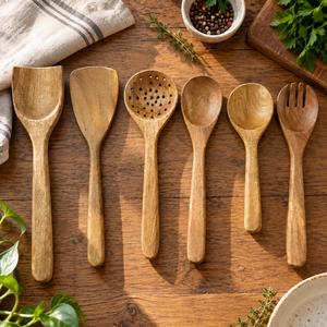 Fabricante de utensilios de cocina de madera natural hechos a mano |   Cucharas de Madera, Espátulas, Espumaderas al por Mayor, OEM, ODM - Product Image 1
