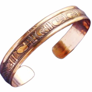 Asthamangal Women's Buddha Mantra Healing <b>Copper</b> Charm Bracelets - Product Image 2