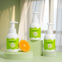 Nettoyant Moussant pour Biberons Dr. Papie avec Pompe à Mousse, Formule Végétale, Sûr pour le Système Digestif du Bébé, Bouteille en Plastique