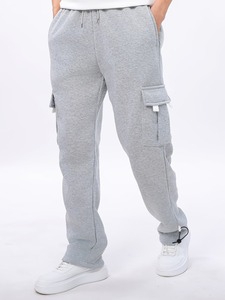 Pantalon cargo jogger pour homme, léger, extensible, taille mi-haute, respirant, taille élastique, multi-poches, tricoté, respirant, style automne - Product Image 1