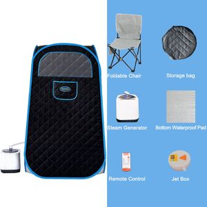 Sauna Portatile Pieghevole con Generatore di Vapore da 1000W e 2,2L, Tenda Spa per Relax Personale ad Uso Domestico - Product Image 5
