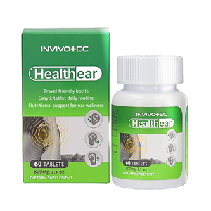 [invivotec] Healthear Auditory Wellness Supplement IFN1801, Complejo de Suplementos Dietéticos para el Apoyo a la Salud Auditiva en Tabletas - Product Image 1