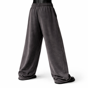 กางเกงจ็อกเกอร์ขายส่งแบบ unisex สไตล์ลำลอง เอวยางยืดพร้อมเชือกผูก ทรงหลวม ขากว้าง - Product Image 3