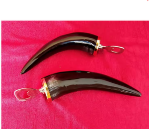 Heritage Buffalo Horn Drink Bottle Opener Handmade Craft Natural Horn Barware Cap Remover Premium Utility Tool - Product Image 3