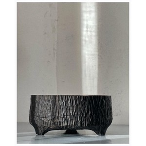 Handcrafted Blackened <b>Wood</b> Bowl with Charred Finish | Wholesale Wooden Bowls - Product Image 3
