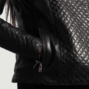 Unique Hot Selling Design <b>Women</b> Leather Jacket Leather <b>Women's</b> Solid Jacket OEM Design Logo Jackets - Product Image 6