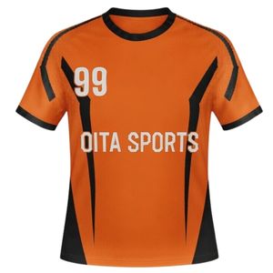 Men Orange Black Sublimated Handball Uniform <b>Set</b> Polyester Jersey Shorts Team Wear Training Match Sports Apparel - Product Image 3