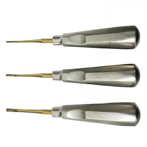 DENTRIC IMPLANTS DI-R445 Élévateur luxateur incurvé de 3 mm en acier inoxydable avec revêtement en nitrure de titane, manuel, ergonomique - Product Image 4