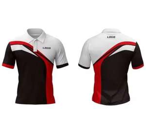 Camisas de Golf Personalizadas para Hombre, Estampado Digital, Verano, Tela de Malla Transpirable, Antiarrugas, con Bolsillo, Estilo Casual, Poliéster/Algodón - Product Image 1