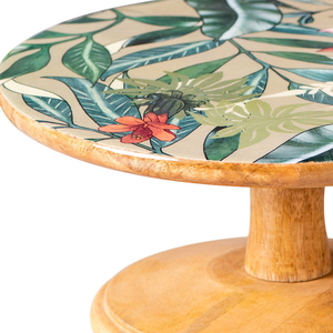 ฐานวางเค้กไม้มะม่วงพิมพ์ลายสีเขียว โดย Nestroots Cake Stand - Product Image 5