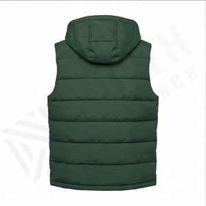 Gilet d'hiver en coton chaud pour hommes, veste sans manches matelassée respirante avec caractéristique imperméable, vêtements d'extérieur de grande taille pour hommes - Product Image 3