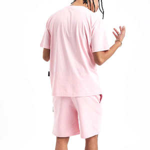 Ensemble T-shirt et short pour homme XL de haute qualité et confortable, logo personnalisé, grande taille, fabriqué au Pakistan, prix avec logo imprimé numériquement - Product Image 5