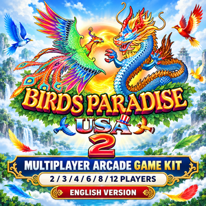 Kit de Juego Arcade Multijugador VGAME Birds Paradise 2 USA para Integración en Máquinas de Diversión, 2-12 Jugadores - Product Image 2