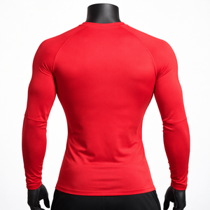 <b>Men</b> <b>Compression</b> <b>Shirt</b> Long Sleeve Custom Fitness Rash Guard Base Layer Wholesale OEM ODM Plain Sports MMA Training Top - Product Image 3