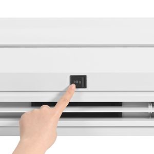 Barriera d'Aria Commerciale da Interno a Parete da 36 Pollici, Super Potente, 2 Velocità, 900CFM, con Pali e Binari per Porte Interne - Product Image 3