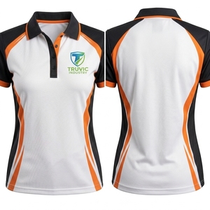 OEM High Quality <b>Women</b> Color Block <b>Polo</b> <b>Shirt</b> Blue Cotton <b>Women</b> <b>Polo</b> <b>Shirts</b> Custom Golf <b>Polo</b> T <b>Shirt</b> for <b>Women</b> ODM High Quality - Product Image 3