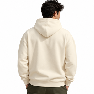 Sudadera con Capucha para Hombre, Diseño Gráfico de Dibujos Animados, Color Crema, Estilo Holgado, Casual, Y2K, Ropa Urbana para Otoño - Product Image 2