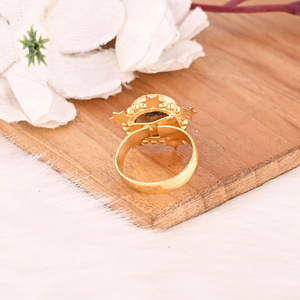 Designer Smoky Hydro Fashion <b>Ring</b> Handmade Gemstone <b>Adjustable</b> Jewelry for Women - Product Image 5