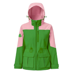 Veste à capuche zippée pour femme de qualité supérieure avec couleur contrastée, légère, élégante, décontractée, pour l'extérieur, vêtements de mode - Product Image 1