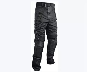 Pantalon en cuir pour homme, nouvelle mode, haute qualité, taille haute, coupe large avec poches avant, très tendance - Product Image 1