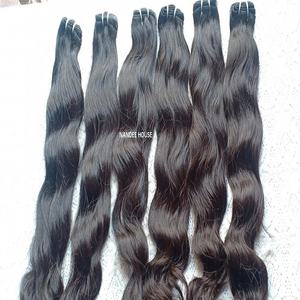 Venta al por mayor 100% Remy Grado Cutícula alineada Virgen India Templo Donado Extensiones de cabello humano - Product Image 4