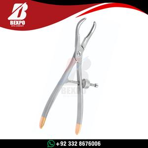Pince de réduction osseuse dentée en acier inoxydable de 170 mm pour chirurgie osseuse - Product Image 2