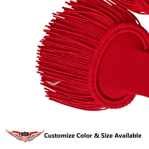 Epaulettes de Hombro Trenzados Rojos Vintage de Alta Calidad KEW, Ecológicos, Personalizables en Tamaño/Color/Durabilidad - Product Image 2