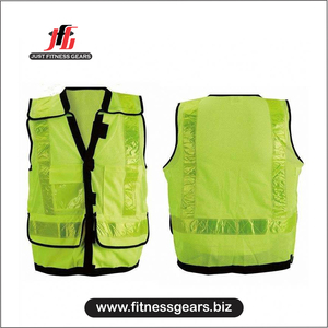 Chaleco de Seguridad para Hombre, Impermeable y Reflectante, Chaleco Antipuñaladas, Ropa de Tráfico, Color Naranja, Hecho de Nailon - Product Image 4